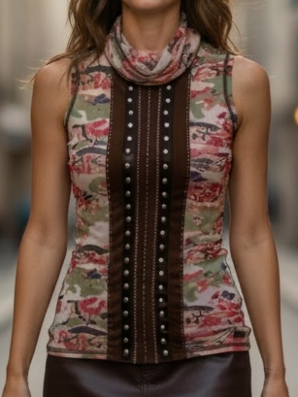 🤩Parasuco Vintage-Inspired Sleeveless Mesh Tank - size S